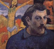 Paul Gauguin Yellow Christ's self-portrait USA oil painting artist